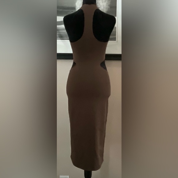 There Was One Cut-Out Knitted Midi Dress Size Small Made In Italy EUC - Picture 13 of 13